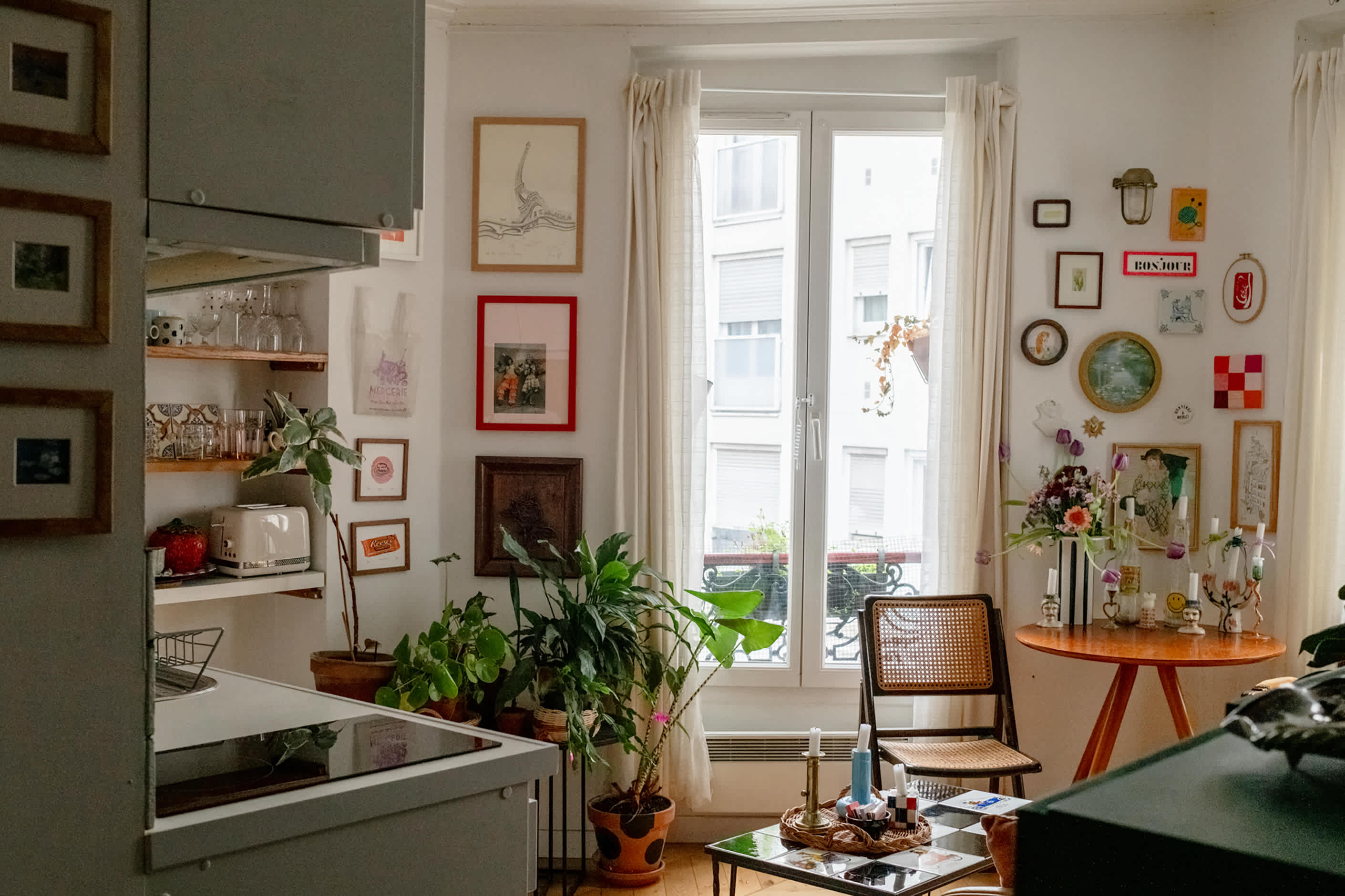 Tour a Dreamy, Colorful 215-Square-Foot Paris Apartment